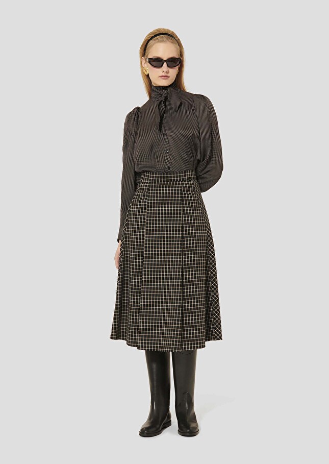 Black plaid skirt Joe Black TARA JARMON CH