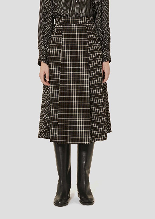 Black plaid skirt Joe Black TARA JARMON CH