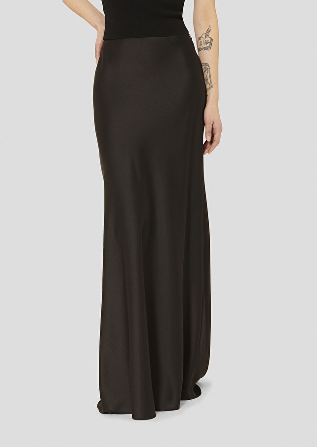 Black fluid satin skirt Jesta Black TARA JARMON CH