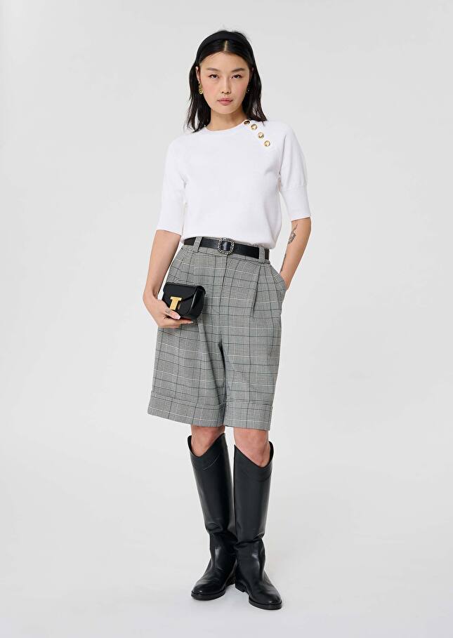 Ecru wool sweater Pastelle Off-white TARA JARMON CH