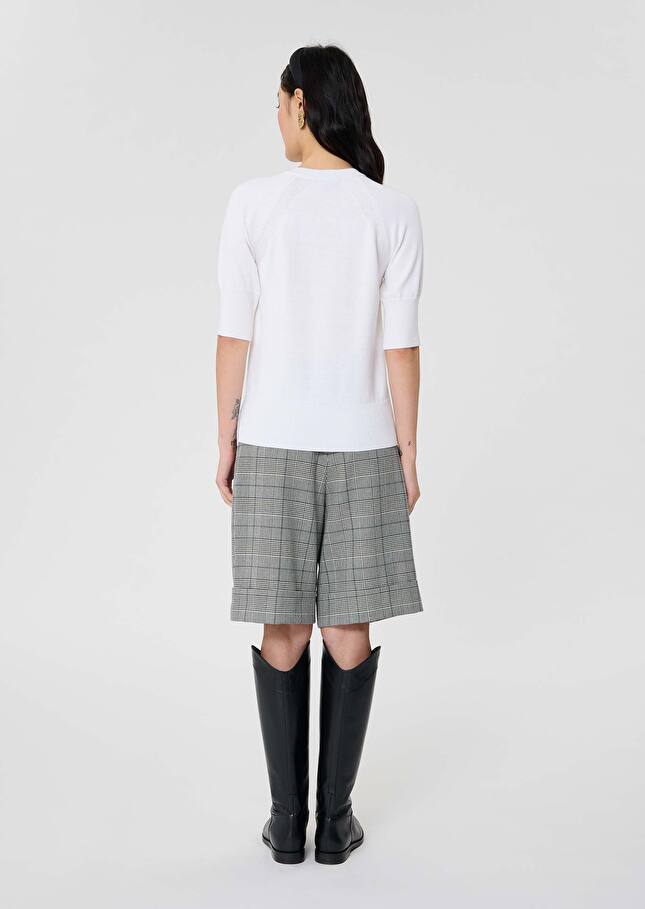 Ecru wool sweater Pastelle Off-white TARA JARMON CH