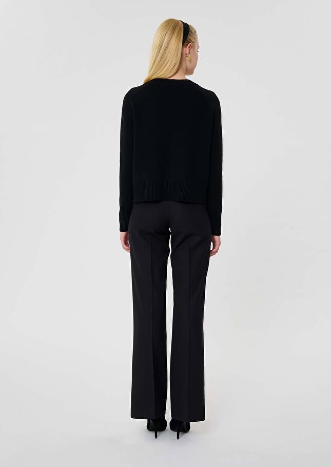 Black wool sweater Promesse Black TARA JARMON CH