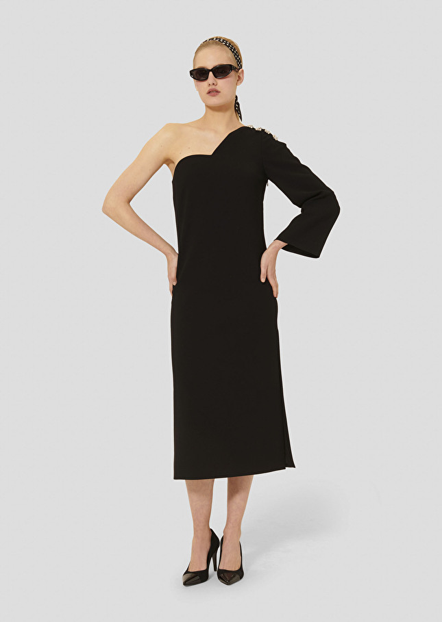 Black crepe dress Renée Black TARA JARMON CH