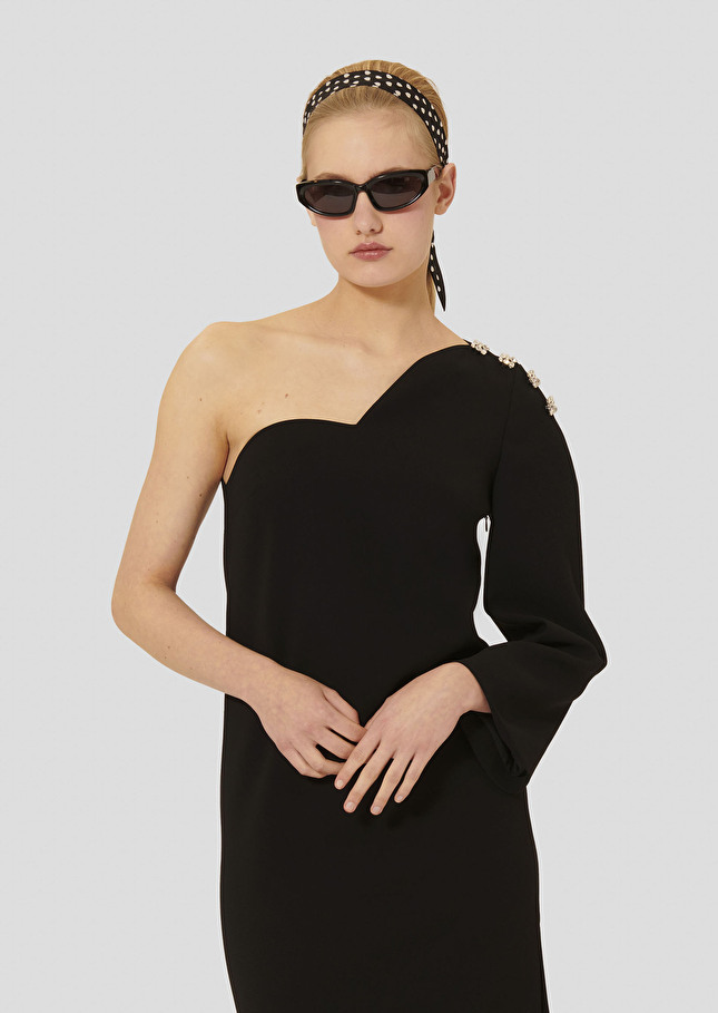 Black crepe dress Renée Black TARA JARMON CH