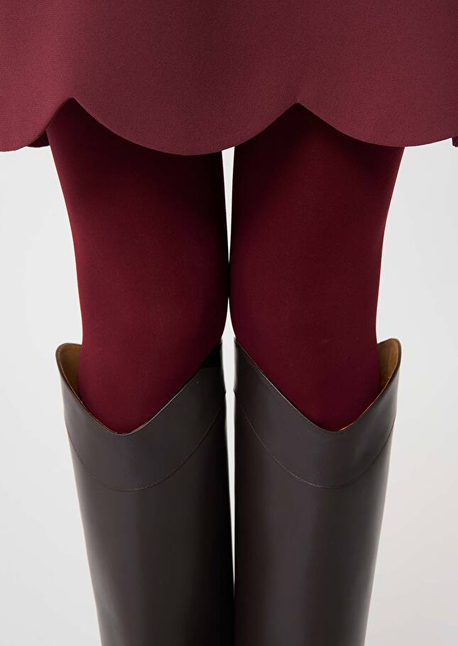 Burgundy crepe dress Ruoda Burgundy TARA JARMON CH