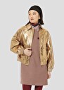 Golden leather jacket Bibba Gold TARA JARMON CH
