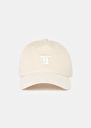 Ecru corduroy cap Carole Coral, Craie TARA JARMON CH