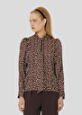 Brown with white polka dots shirt Candy Cactus, Chocolate TARA JARMON CH
