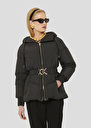 Matte black down jacket Dina Black, Champagne TARA JARMON CH
