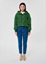 Matte green down jacket Daisy Green TARA JARMON CH