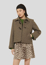 Beige caban coat Manoel Nut brown TARA JARMON CH