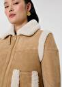 Brown sheepskin coat Muse Nut brown TARA JARMON CH