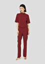 Burgundy double canvas pants Peyton Burgundy, Charcoal, Off-white TARA JARMON CH