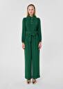 Green crepe pants Pia Burgundy, Green TARA JARMON CH