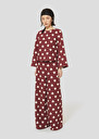 Burgundy with white hearts pants Positivo Burgundy TARA JARMON CH