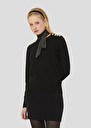 Black wool sweater Prunette Black, Gray grey, Off-white TARA JARMON CH