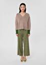 Brown wool sweater Promesse Black, Nut brown TARA JARMON CH