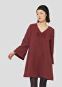 Burgundy crepe dress Rolie Burgundy, Night TARA JARMON CH
