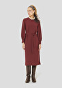 Burgundy crepe dress Rossini Burgundy, Cactus, Night TARA JARMON CH