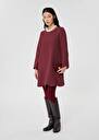 Burgundy crepe dress Ruoda Black, Burgundy, Green, Night TARA JARMON CH