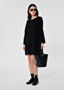Black crepe dress Ruoda Black, Burgundy, Green, Night TARA JARMON CH