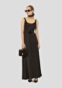 Black fluid satin dress Ruben Black TARA JARMON CH