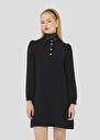 Black crepe dress Rolfo Black, Green, Night, Nut brown, Off-white TARA JARMON CH