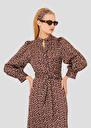 Brown with white polka dots dress Rivoltina Cactus, Chocolate TARA JARMON CH