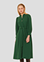 Green crepe dress Rivoltina Charcoal, Green TARA JARMON CH