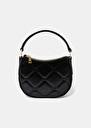 Black velvet bag Silva Black, Rosewood TARA JARMON CH