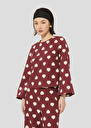Burgundy with white hearts top Thaissa Burgundy TARA JARMON CH