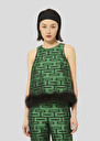 Green with graphic print top Twiggy Green TARA JARMON CH