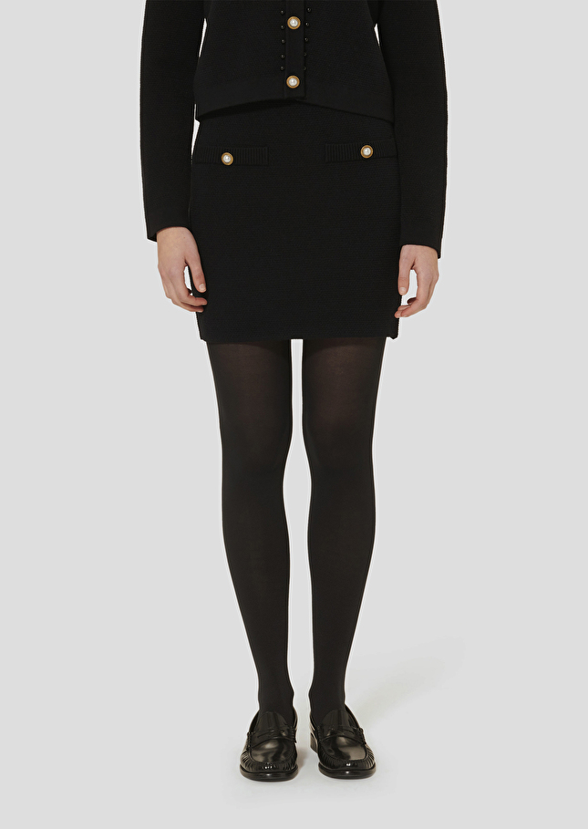 Black knitted skirt Jelka Charcoal TARA JARMON CH