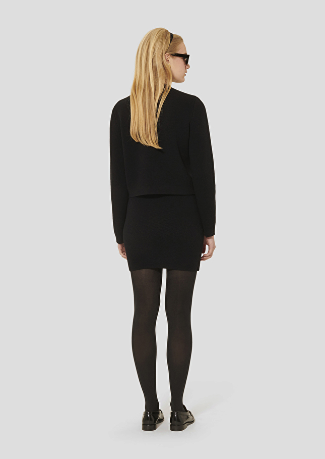 Black knitted skirt Jelka Charcoal TARA JARMON CH