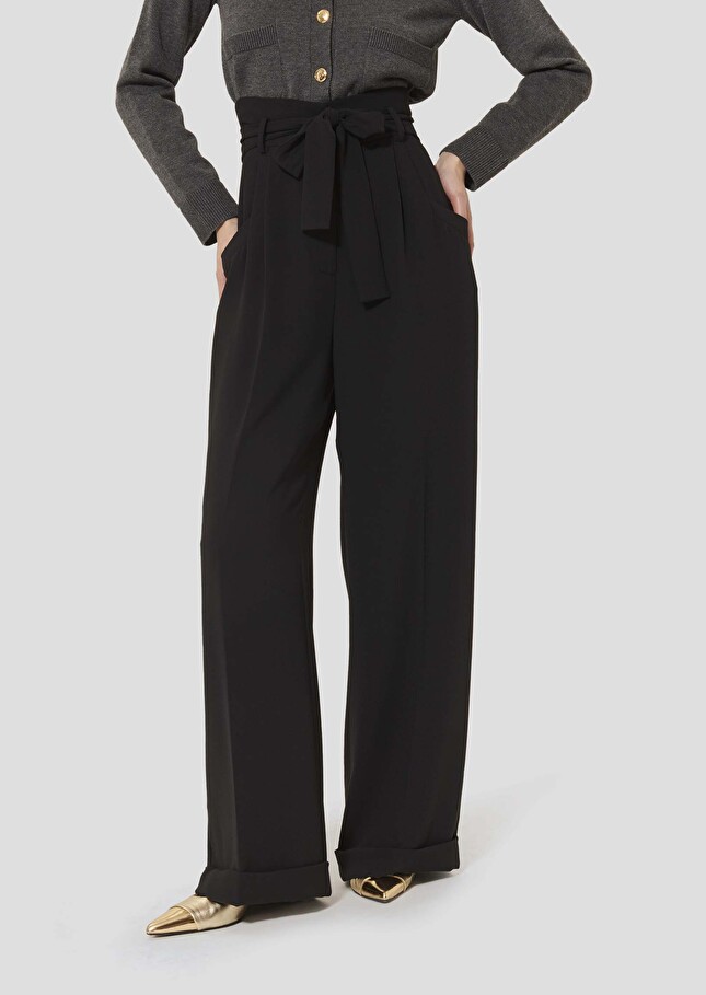 Black flanel pants Pia Charcoal TARA JARMON CH