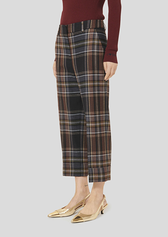 Midnight blue tartan pants Piper Night TARA JARMON CH