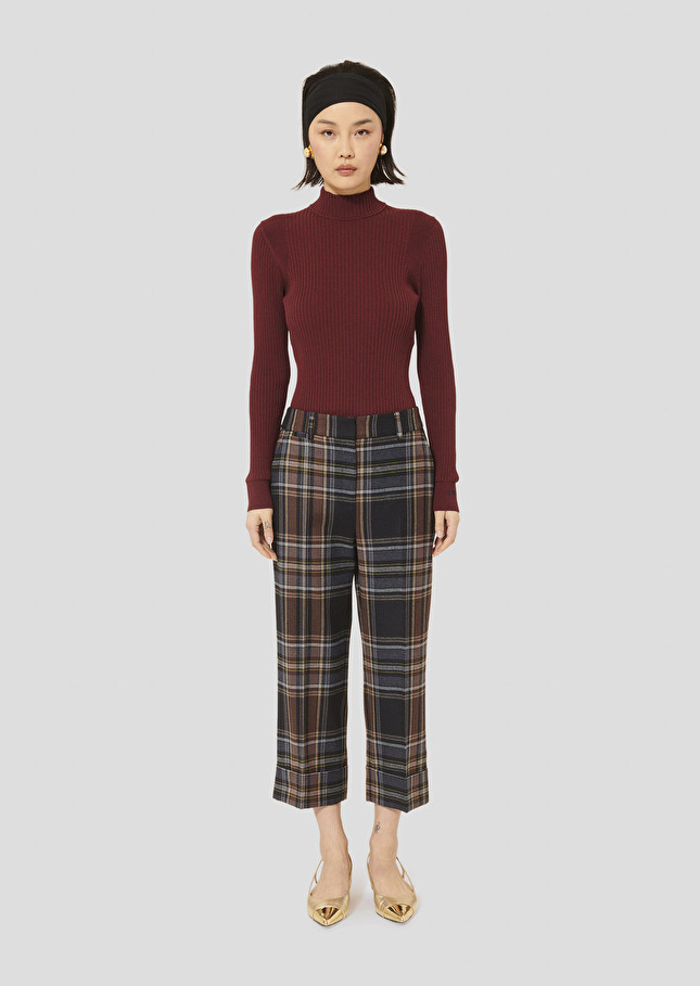 Midnight blue tartan pants Piper Night TARA JARMON CH