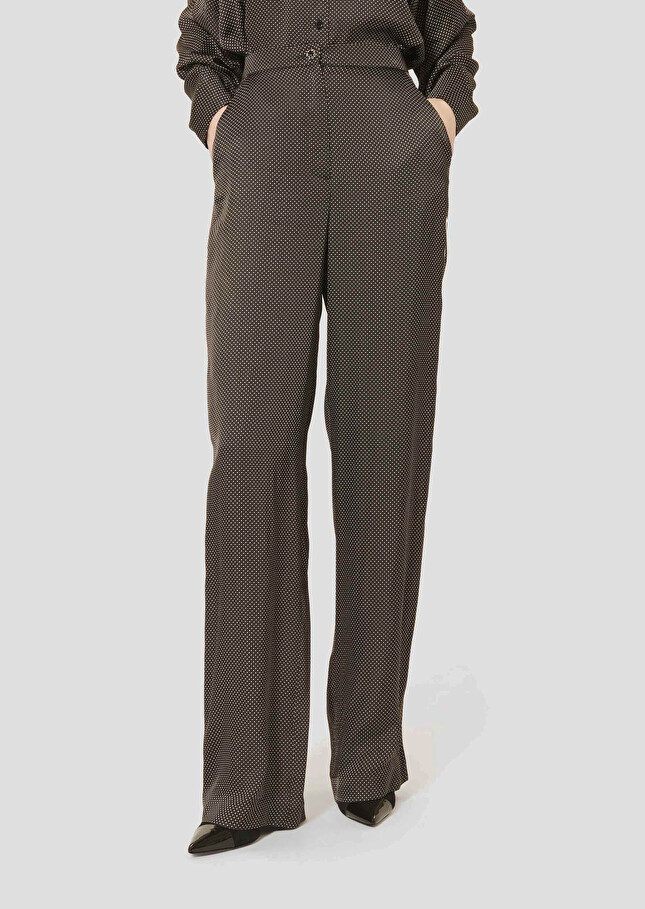 Black polka-dot pants Porticcio Charcoal TARA JARMON CH