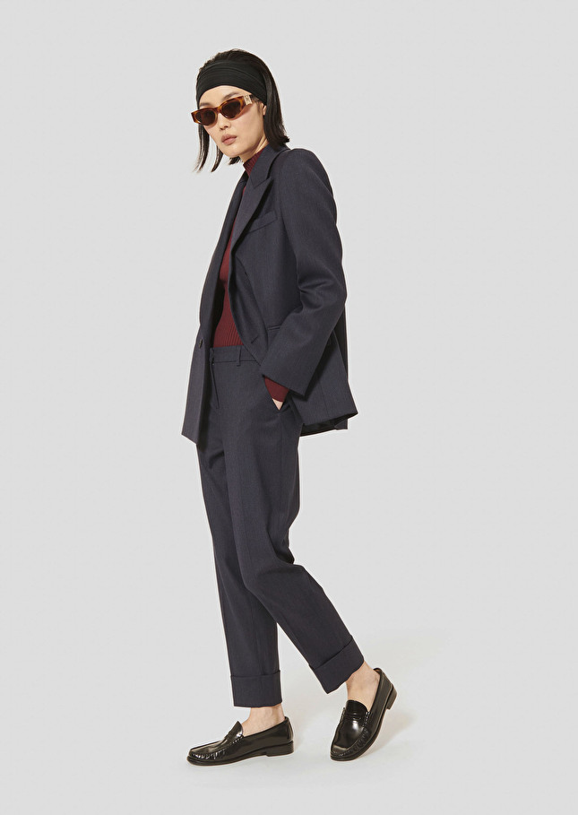 Midnight blue flannel pants Philippa Night TARA JARMON CH