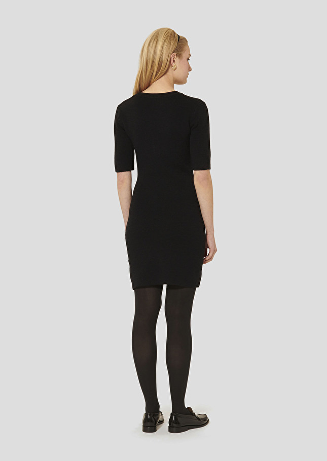 Black knitted dress Ruthie Charcoal TARA JARMON CH