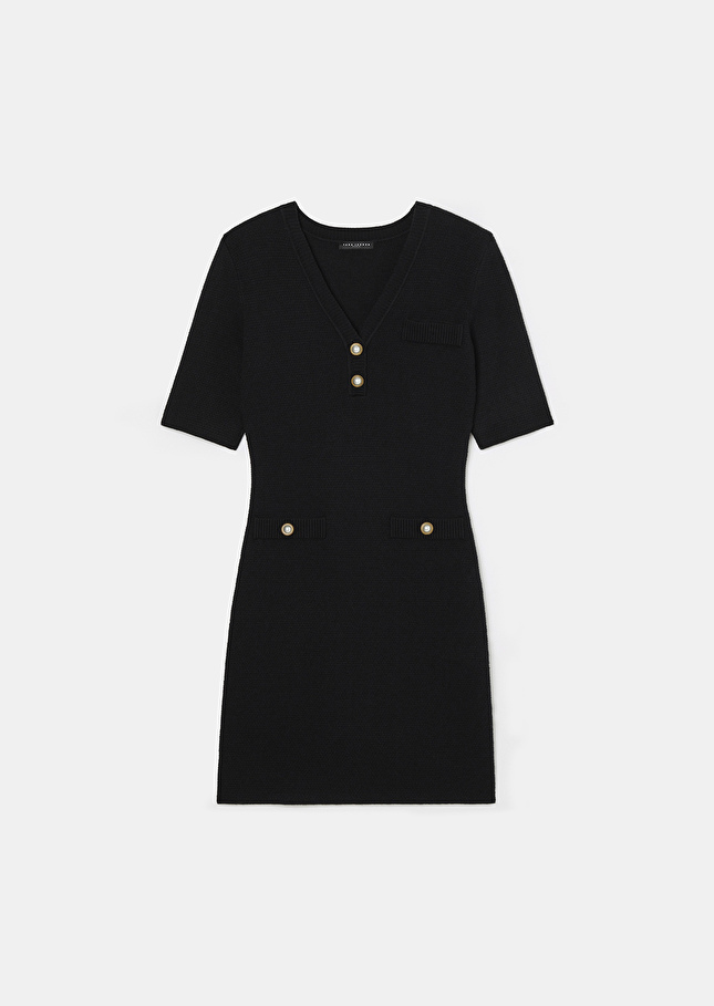 Black knitted dress Ruthie Charcoal TARA JARMON CH