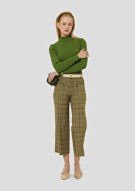 Green tartan pants