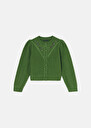 Green merino wool cardigan Gustave Cactus TARA JARMON CH