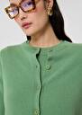 Green cashmere cardigan Guido Almond TARA JARMON CH