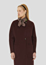 Burgundy double-faced wool coat Mara Cactus, Fig TARA JARMON CH