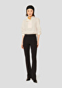 Black double-canvas pants Peyton Burgundy, Charcoal, Off-white TARA JARMON CH