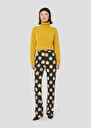 Black with flames print pants Paivan Charcoal TARA JARMON CH