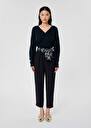 Midnight blue crepe pants Paga Night TARA JARMON CH