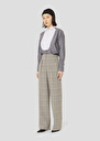 Grey glen plaid pants Parigi Charcoal, Chocolate TARA JARMON CH