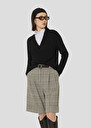 Black sweater in alpaca and merinos wool Prisca Charcoal TARA JARMON CH